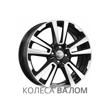 K&K KC874 6.5x17 4x100 ET43 60.1 Алмаз черный Vesta Cross