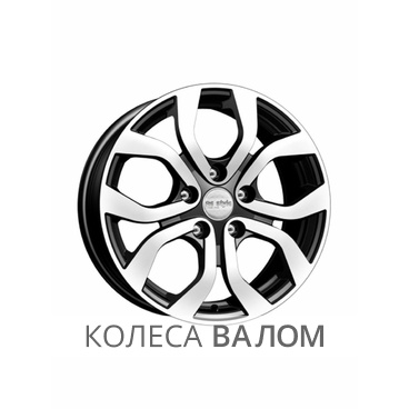 K&K KC704 6.5x16 5x114.3 ET50 66.1 Алмаз черный Nissan Terrano